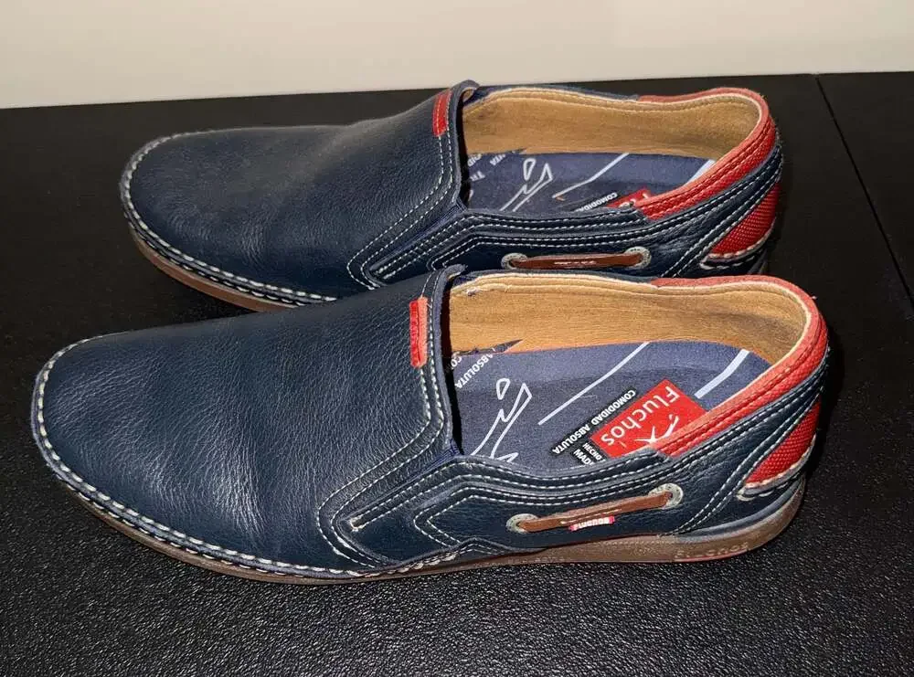 Fluchos‎ Nautical Collection Leather Slip-On Shoes Size 41